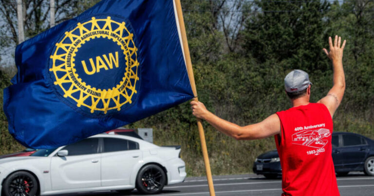 UAW Workers Say Union’s Support of Biden Is Pointless